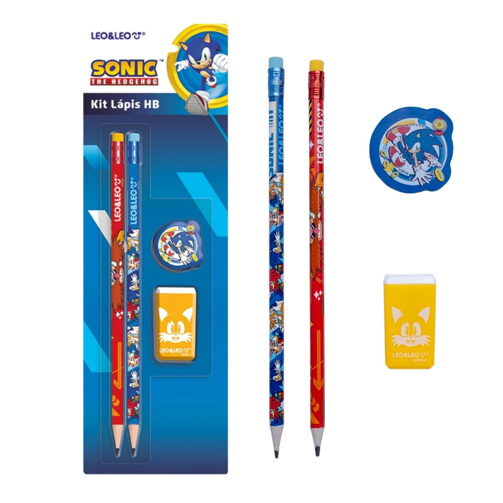 KIT ESCOLAR SONIC 04PC (LEO&LEO)