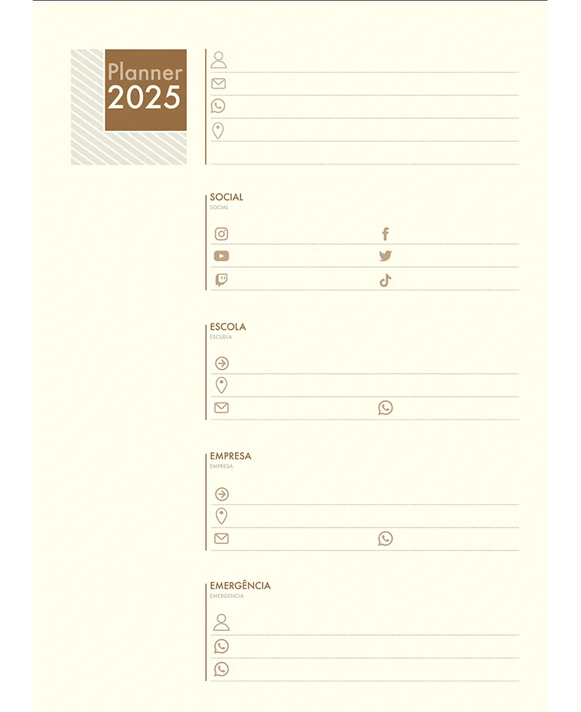 AGENDA DIA/MENSAL (PLANNER) 20PG MYSTIC U...
