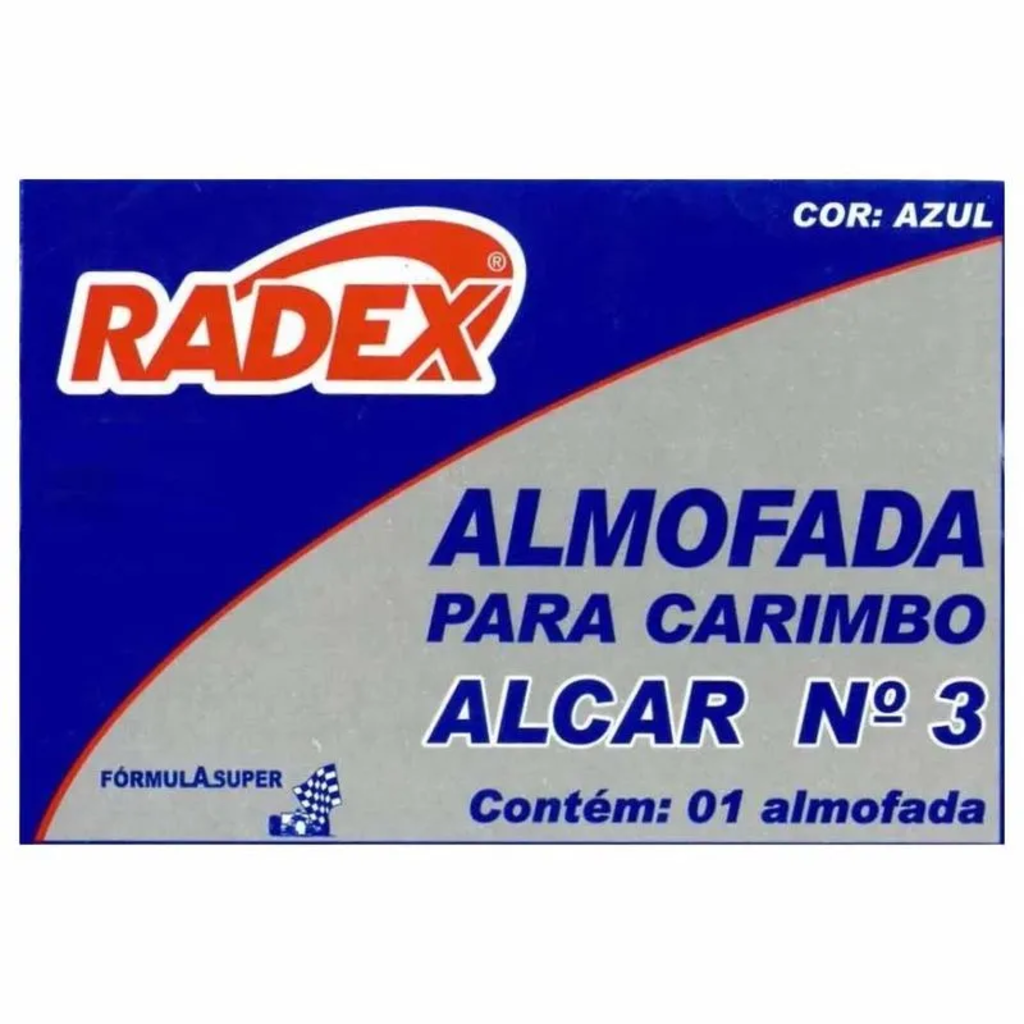 ALMOFADA P/CARIMBO N3 AZUL (RADEX)