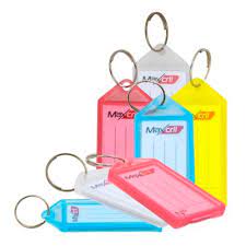 CHAVEIRO C/ETIQUETAS CORES SORTIDAS UND (...